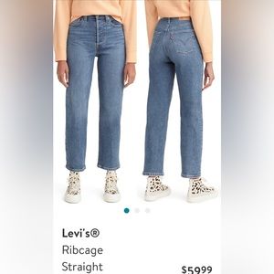 Levi’s Ribcage Ankle straight- great/excellent condition size 26-
